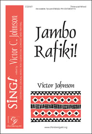 Jambo Rafiki Three-Part Mixed choral sheet music cover Thumbnail